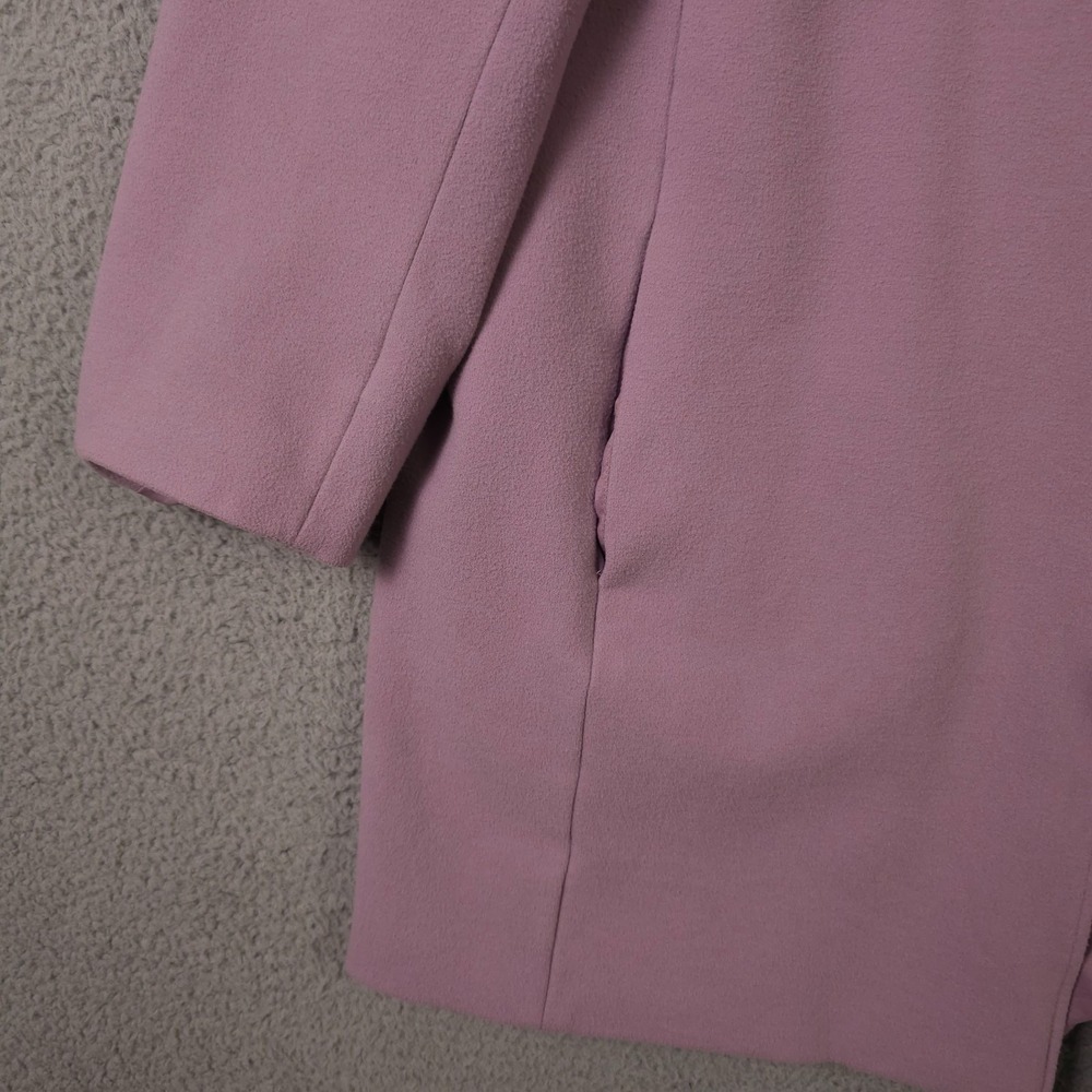 Chicos Jacket Womens 3 US 16 18 Purple Open Collarless Car Coat Lined Blazer - Picture 10 of 14